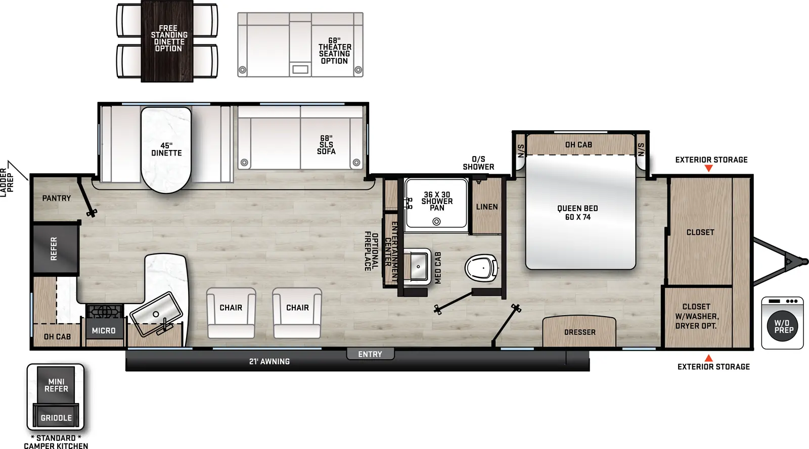 Aurora 31KDS Floorplan